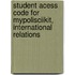 Student Acess Code for MyPoliSciiKit, International Relations