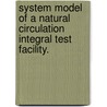 System Model Of A Natural Circulation Integral Test Facility. door Mark R. Galvin