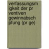 Verfassungsm Igkeit Der Pr Ventiven Gewinnabsch Pfung (Pr Ge) door Ernst Hunsicker