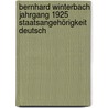 Bernhard Winterbach Jahrgang 1925 Staatsangehörigkeit Deutsch by Alfred Sous
