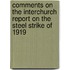 Comments On The Interchurch Report On The Steel Strike Of 1919