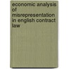 Economic Analysis of Misrepresentation in English Contract Law by Qi Zhou