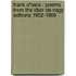 Frank O'Hara - Poems From The Tibor De Nagy Editions 1952-1966