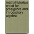 Mathxl Tutorials On Cd For Prealgebra And Introductory Algebra