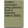 Modern Curriculum Press Phonics Level a Teachers Edition 2003c door Elwell