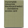 Mycomplab Resources Blackboard/Webct -- Standalone Access Card door Pearson Longman