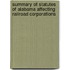 Summary Of Statutes Of Alabama Affecting Railroad Corporations