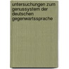 Untersuchungen zum Genussystem der deutschen Gegenwartssprache door Klaus-Michael Köpcke