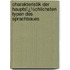 Charakteristik Der Hauptsï¿½Chlichsten Typen Des Sprachbaues