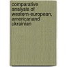Comparative Analysis of Western-European, Americanand Ukrainian door Antonina Lukenchuk