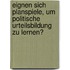 Eignen sich Planspiele, um politische Urteilsbildung zu lernen?