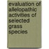 Evaluation Of Allelopathic Activities Of Selected Grass Species