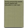 Family,Community-based Social Capital and Education in Viet Nam by Duong Van Thanh