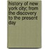 History of New York City; From the Discovery to the Present Day
