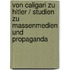 Von Caligari zu Hitler / Studien zu Massenmedien und Propaganda