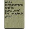 Weil's Representation and the Spectrum of the Metaplectic Group door Stephen S. Gelbart