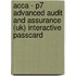 Acca - P7 Advanced Audit And Assurance (uk) Interactive Passcard