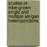 Studies Of Mbe-grown Single And Multiple Aln/gan Heterojunctions
