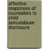 Affective Responses of Counselors to Child SexualAbuse Disclosure
