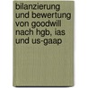 Bilanzierung Und Bewertung Von Goodwill Nach Hgb, Ias Und Us-gaap door Hendrik Franz