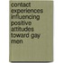 Contact Experiences Influencing Positive Attitudes toward Gay Men