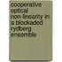 Cooperative Optical Non-Linearity in a Blockaded Rydberg Ensemble