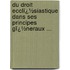 Du Droit Ecclï¿½Siastique Dans Ses Principes Gï¿½Neraux ...