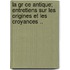La Gr Ce Antique; Entretiens Sur Les Origines Et Les Croyances ..