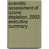 Scientific Assessment of Ozone Depletion, 2002. Executive Summary door United States National Oceanic and