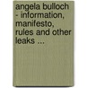 Angela Bulloch - Information, Manifesto, Rules and Other Leaks ... door Angela Bulloch