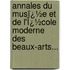 Annales Du Musï¿½E Et De L'Ï¿½Cole Moderne Des Beaux-Arts...