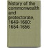 History of the Commonwealth and Protectorate, 1649-1660: 1654-1656
