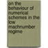 On the behaviour of numerical schemes in the low Machnumber regime