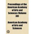 Proceedings of the American Academy of Arts and Sciences Volume 30