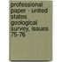 Professional Paper - United States Geological Survey, Issues 75-76