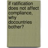 If ratification does not affect compliance, why docountries bother? by Dawn L. Teele