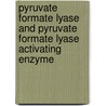 Pyruvate Formate Lyase And Pyruvate Formate Lyase Activating Enzyme by Yi Peng