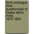 Third Catalogue (First Quadrennial) Of Kappa Alpha Theta, 1870-1894
