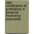 Cppi - Certification Of Proficiency In Personal Insolvency Passcards