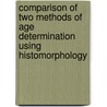 Comparison Of Two Methods Of Age Determination Using Histomorphology door Andrea L. Clowes