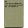 Die Übergangsproblematik beim Schulwechsel nach der Sekundarstufe I door Vanessa Haasis