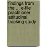 Findings from the ... E-File Practitioner Attitudinal Tracking Study by United States Government