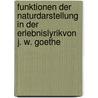 Funktionen der Naturdarstellung in der Erlebnislyrikvon J. W. Goethe door Ildikó Siket