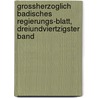 Grossherzoglich Badisches Regierungs-Blatt, Dreiundviertzigster Band by Baden Baden