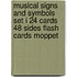 Musical Signs and Symbols Set I 24 Cards 48 Sides Flash Cards Moppet