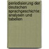 Periodisierung Der Deutschen Sprachgeschichte: Analysen Und Tabellen