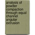 Analysis of Powder Compaction through Equal Channel Angular Extrusion
