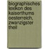 Biographisches Lexikon Des Kaiserthums Oesterreich, Zwanzigster Theil