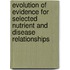 Evolution of Evidence for Selected Nutrient and Disease Relationships