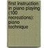 First Instruction in Piano Playing (100 Recreations): Piano Technique